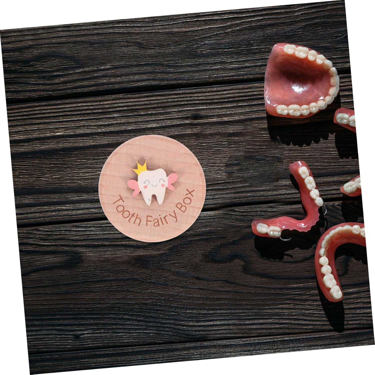 ABOOFAN Wooden Boy Girl'S Teeth Box Cute Tooth Keepsake Organizer for Boys Girls Shower Birthday Present image number 6