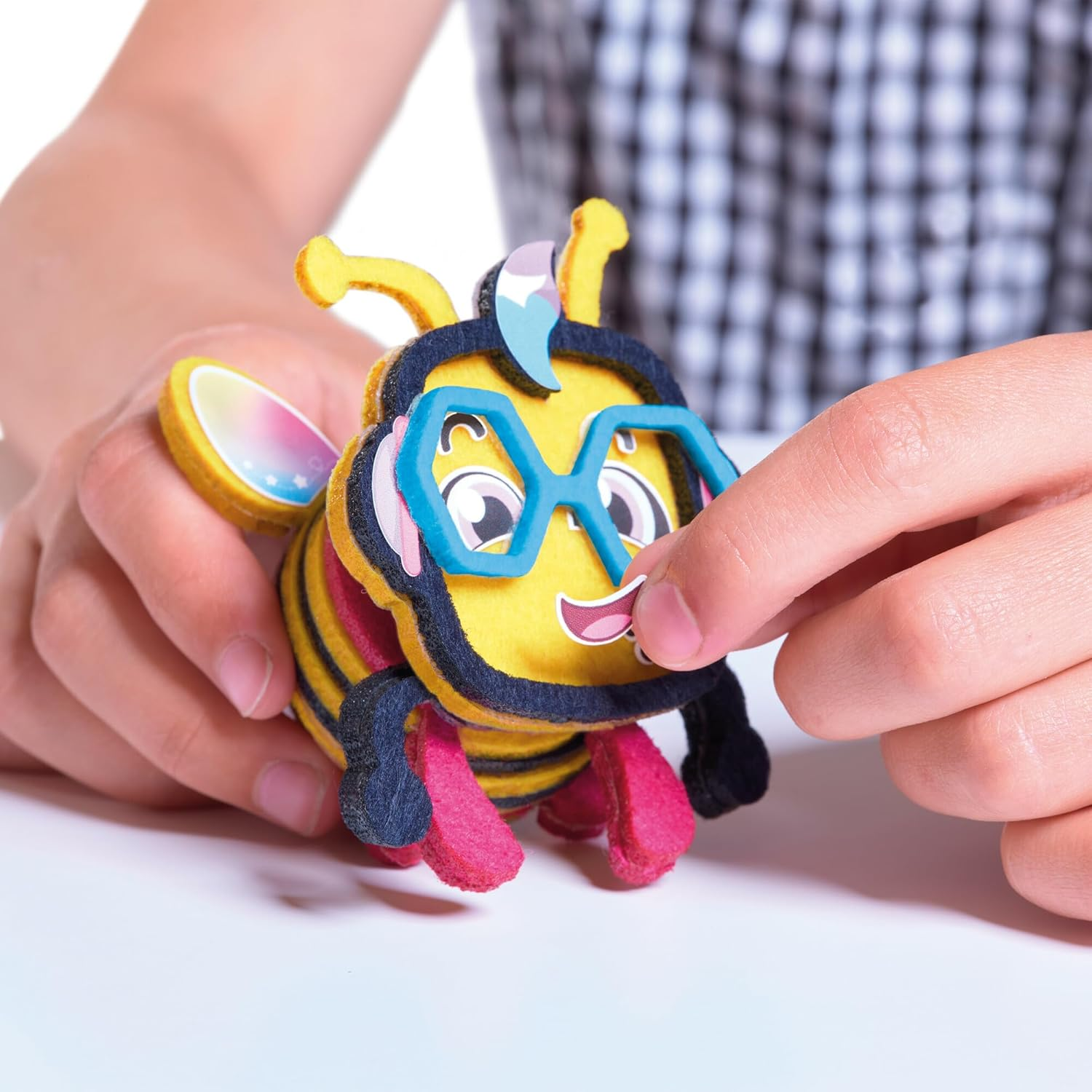 TOMY Stakimos Gamer Grace | Kids Craft Set to Build Your Own Adorable 3D Character from Recycled Polyester Craft Foam | No Glue or Cutting Needed | Craft Kits for Kids Ages 6+ Years image number 4