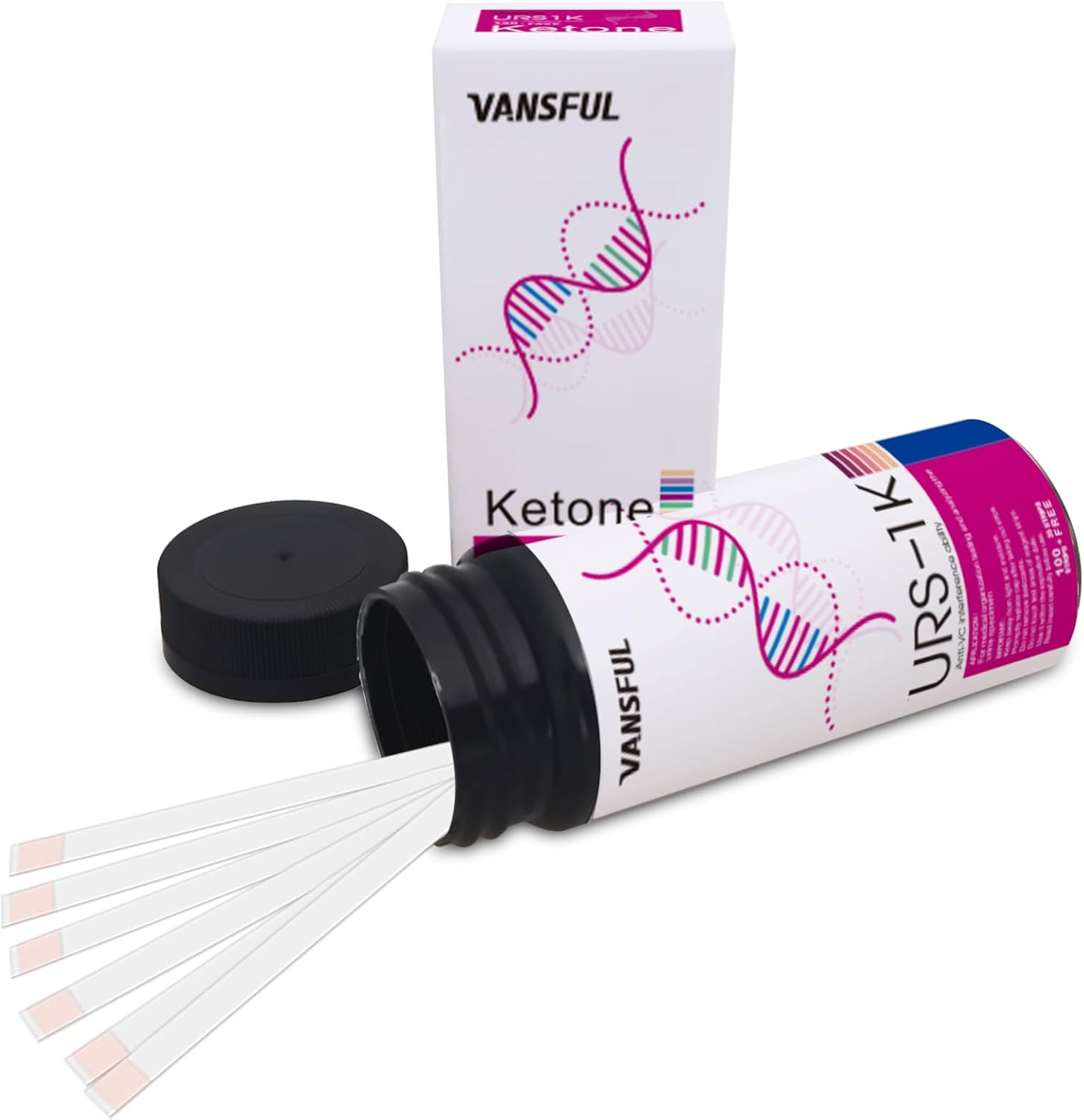 JUMXSRLE Urine Test Strips, URS-1K Ketone Urine Strips, Accurate Results, Urinalysis Home Testing Stick Kit to Help Monitor Your Health, Urine Strips Dipsticktests