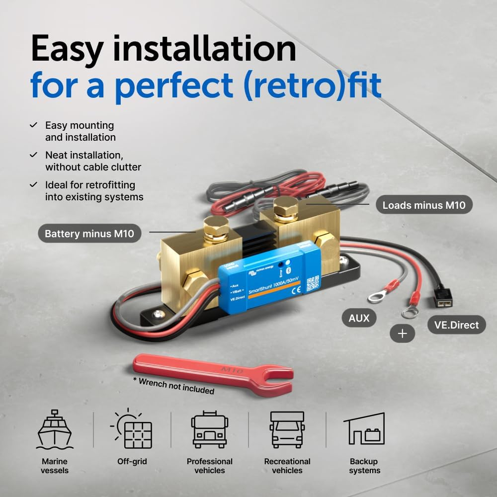 Victron Energy Smartshunt IP65 1000 Amp Battery Monitor (Bluetooth) image number 3