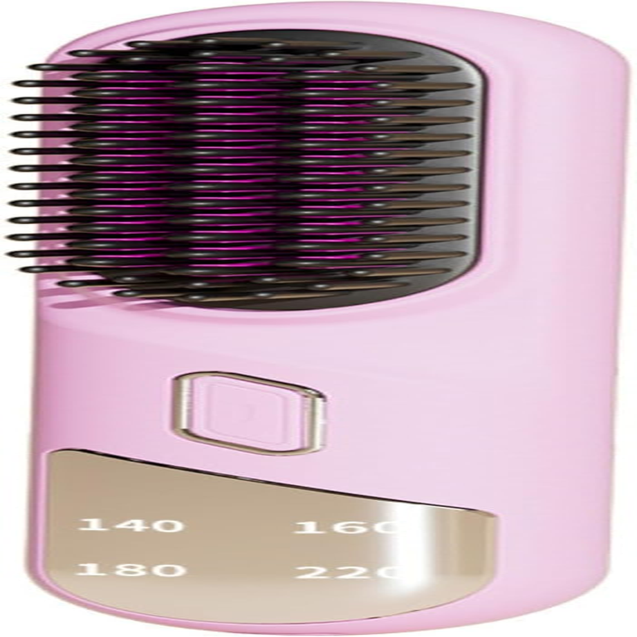 Nebula-X ECO Cordless Hair Straightener Brush, Portable Mini Ionic Straightening Comb for Travel, Women (Makaron Pink) image number 6