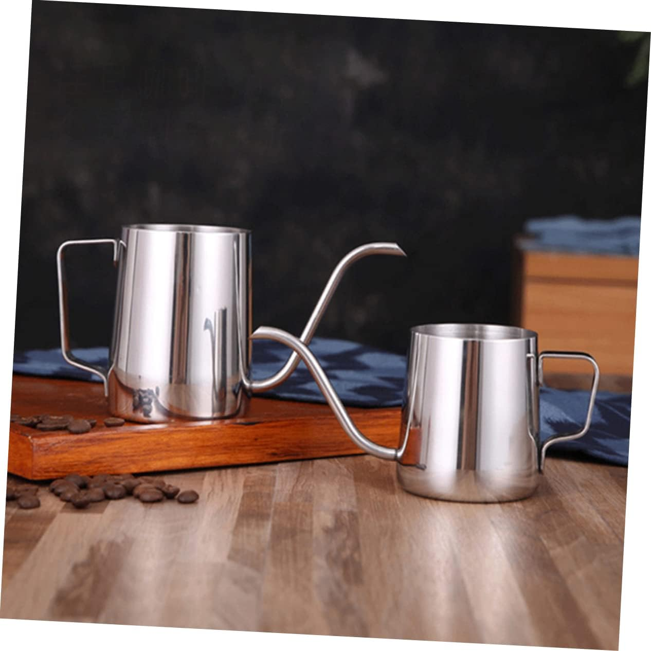 Stainless Steel Coffee Pot Long Spout Kettle 350Ml Household Tea Kettle for Drip Brewing and Espresso Making image number 1