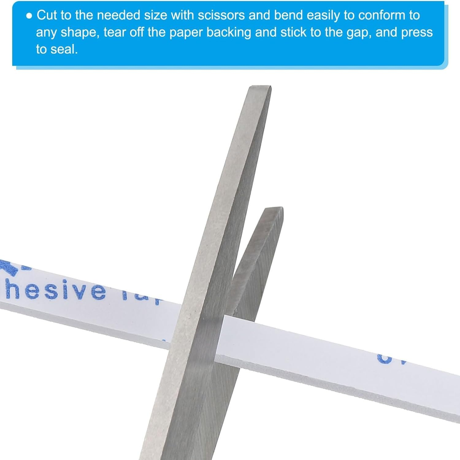 Coehaopike 2 Rolls 5M/16.4Ft Sealing Foam Tape, 1Mm Thick Single Sided Weather Stripping Door Furniture Seal Strip for Window Pipes Insulation (White) image number 3