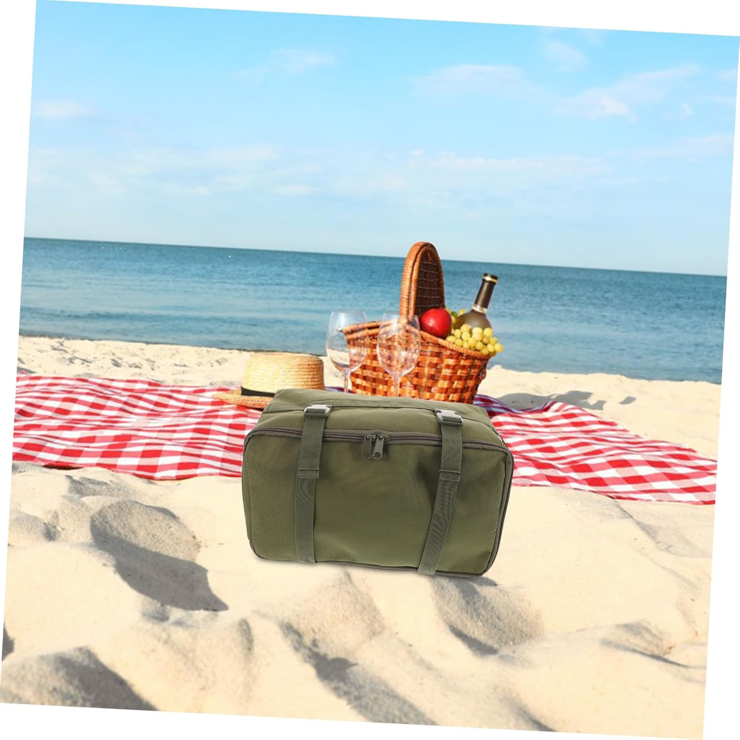 CTIRCHIU Large Capacity Lightweight Beach Bag Detachable Compartments for Travel Camping and Outdoor Adventures Versatile Storage for Organizing Toiletries and Jewelry image number 6