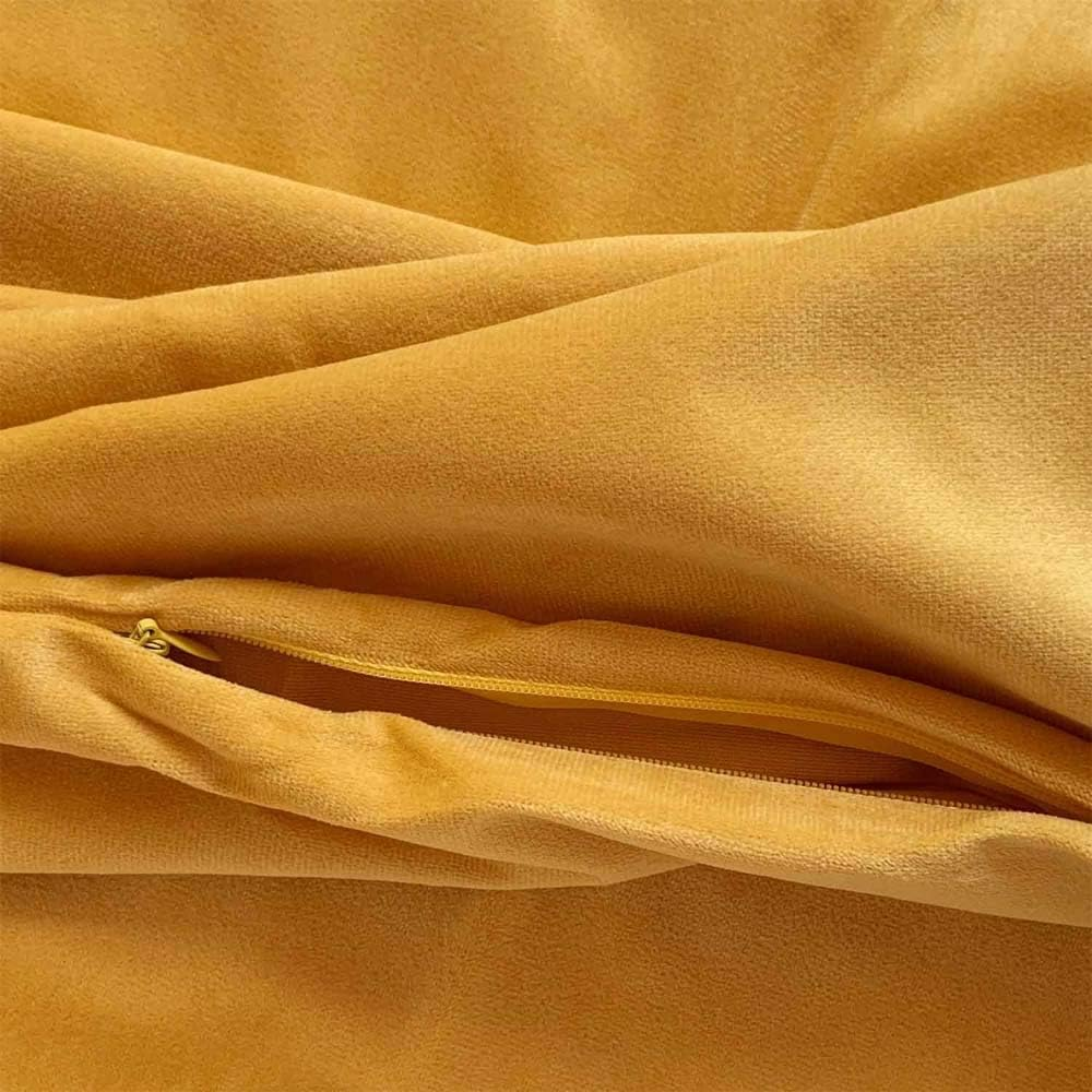 Set of 2 Luxton Velvet Square Cushion Covers Orange, Solid Plain Orange Decorative Throw Pillow Covers for Bedroom Lounge Sofa (45X45Cm, Orange)