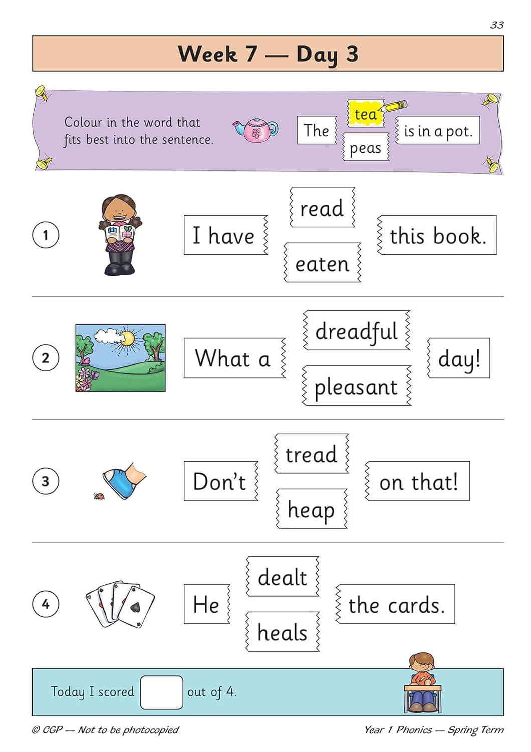 KS1 Phonics Year 1 Daily Practice Book: Spring Term image number 2