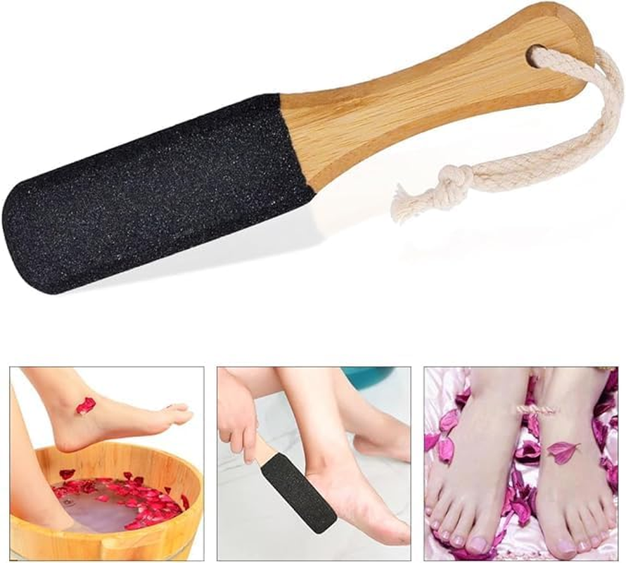 Pumice Stone Foot Scrubber Pedicure Foot File,2Pcs Foot File Pumice Stone Foot Scrubber,Double Sided Foot File Callus Remover Scrubber,Pedicure Heel Cracked Remover Foot Exfoliating Scrubber Foot File image number 1