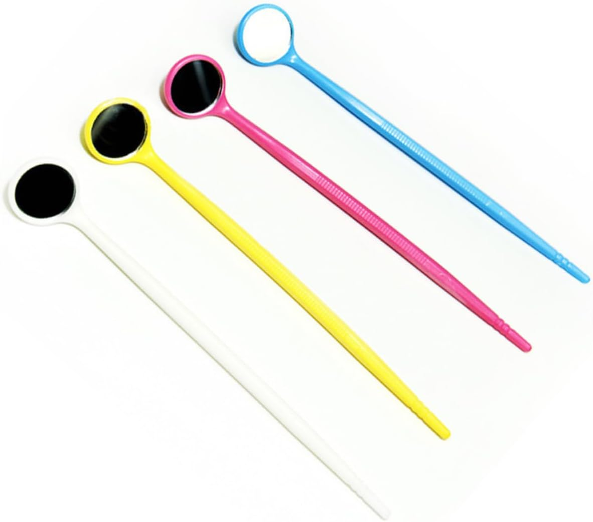 HEATSHAKING 100Pcs Disposable Plastic Mouth Mirrors for Dental Inspection Oral Care Tools for Household Hygiene and Plaque Visualization image number 2