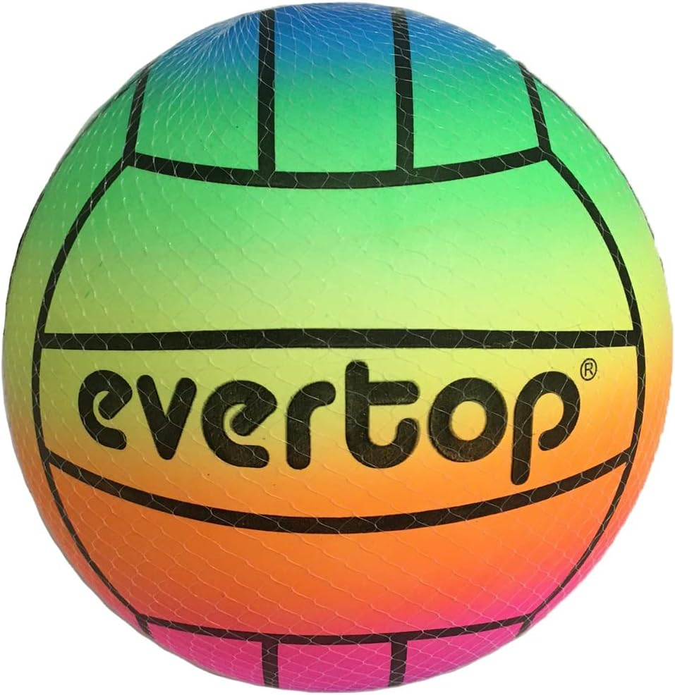 Children'S Colourful Ball 23 Cm Rainbow Ball Game Solid Colour Football Volleyball for Sea Garden Indoor Outdoor Beach Assorted Colours Random Sold Uninflated image number 5
