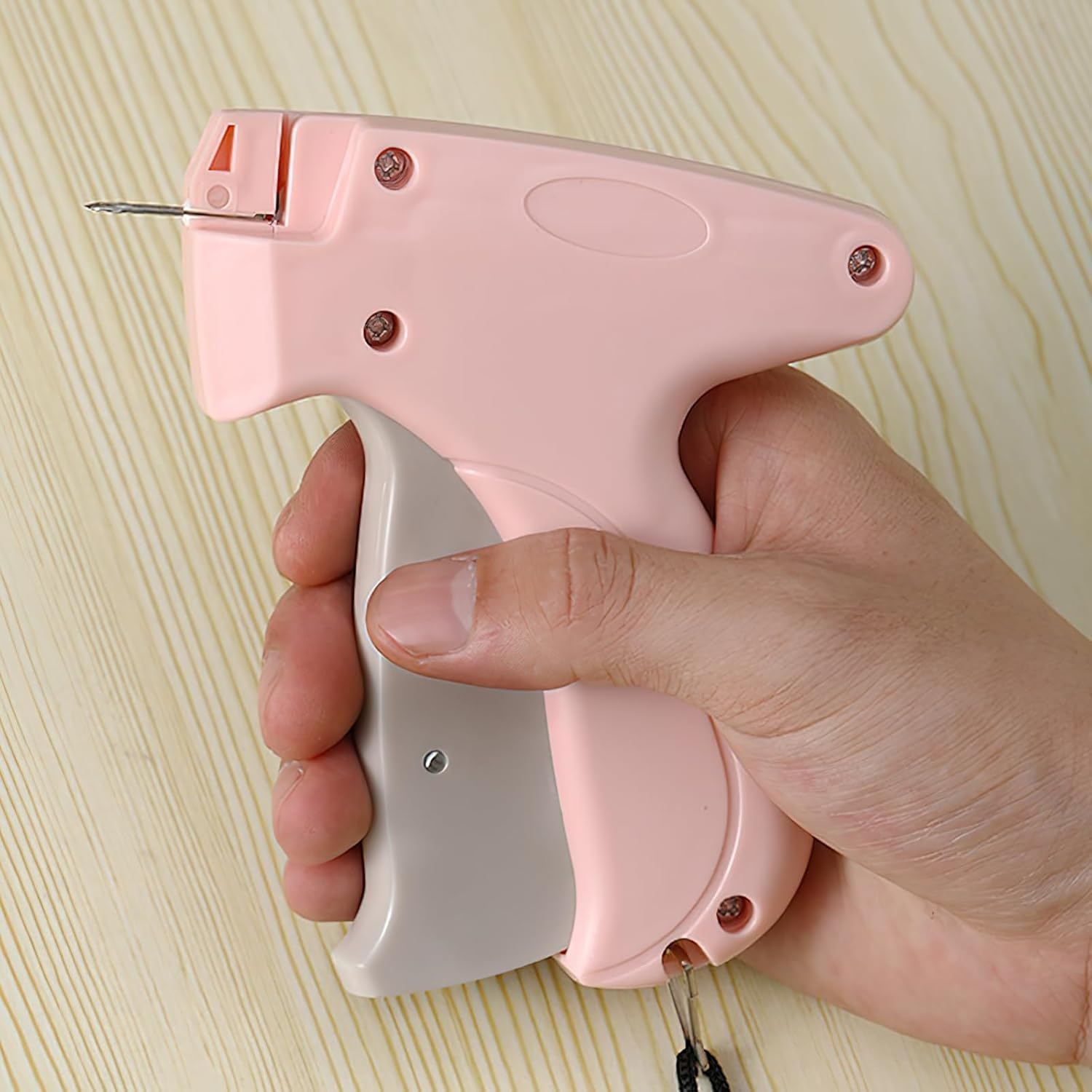 Stitch Gun,Tagging Gun for Clothing, Fine Stitch Mini Stitch Gun for Clothes,Quick Clothing Fixer,Hemming Sewing Tool Kit with 5 Needles,Includes 1000 Fasteners, Great for Garment Repair (Pink) image number 5