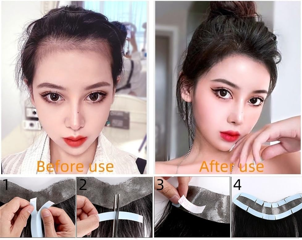 Waterproof Lace Front Wig Tape - 50Pcs Double Sided Adhesive Hair Tapes for Wigs, Invisible Double Side Tape (Type A) image number 3