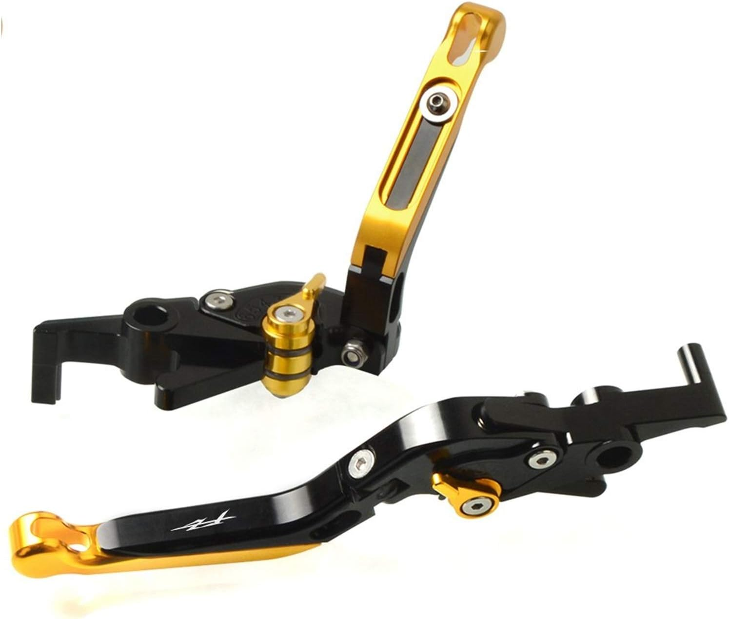 Motorbike Brake Clutch Lever Adjustable Foldable Handle Motorcycle Brake Clutch Levers for Ya-M&Aha FZ1 FAZER FZ6R MT7 MT-07 FZ7 FZ-07 FZ8 FZ-08 FZ9 FZ-09 MT-09 SR (Color : Gold FZ1 FAZER 01-05) image number 5