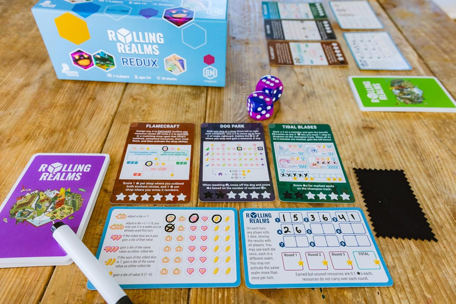 Stonemaier Games Rolling Realms Redux Board Game image number 2