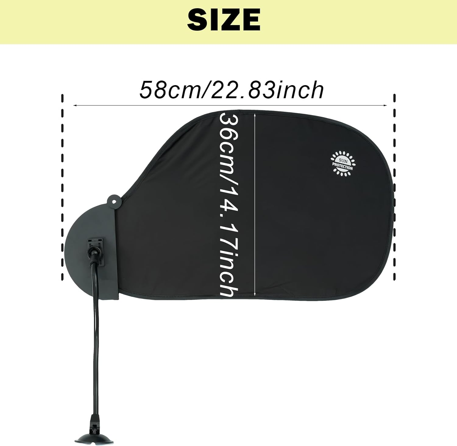 Office Cubicle and Desk Shade, Laptop Sun Shade for Working Outside, Adjustable Bendable Office Desk Shade and Cubicle Shade, Anti-Glare Laptop Visor with Suction Cup for Laptop Computers Car image number 6