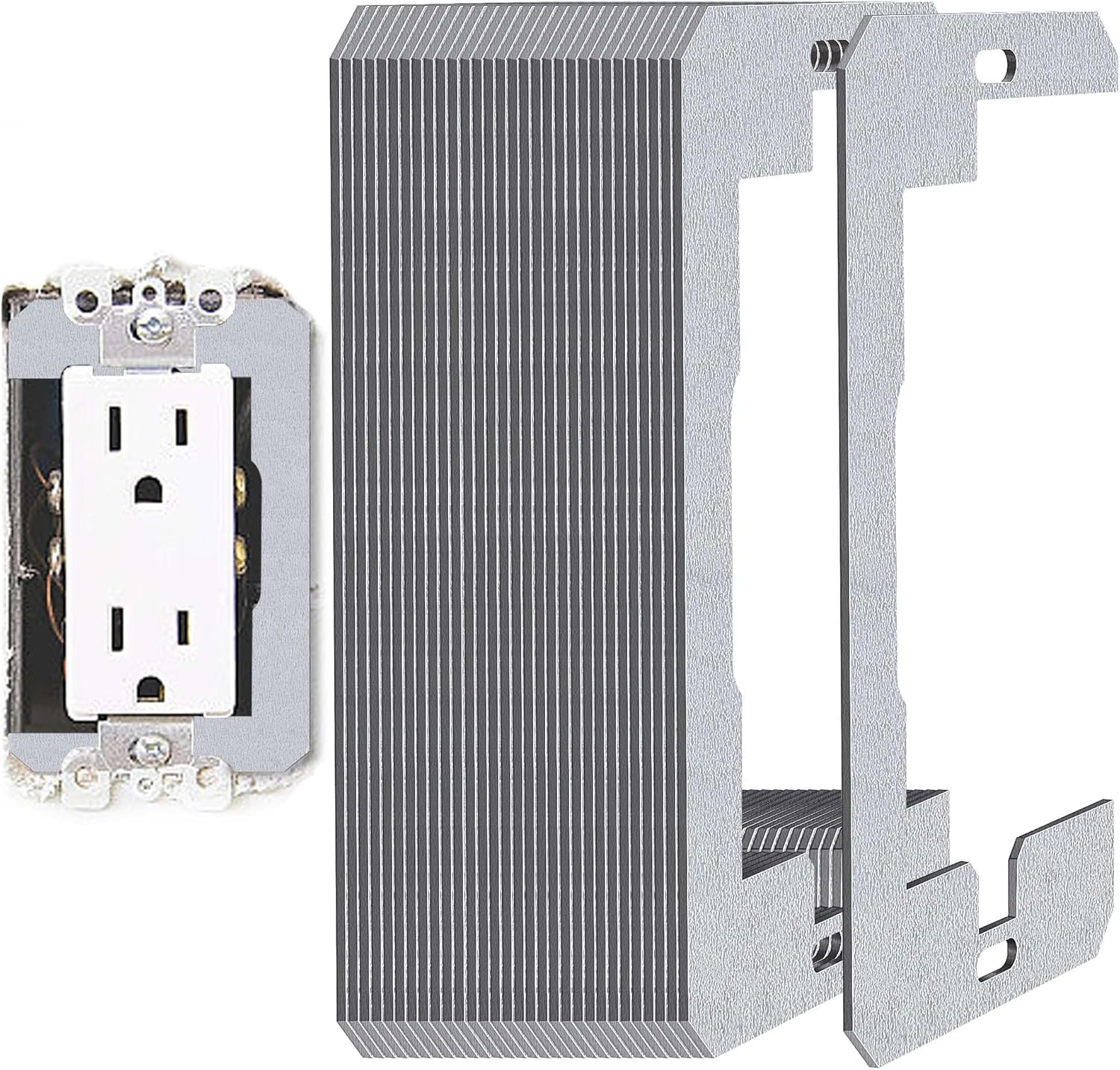 DECOHS 10 Pcs Wall Plate Spacer- Device Leveling Plates- Flush Fit Leveling Plate