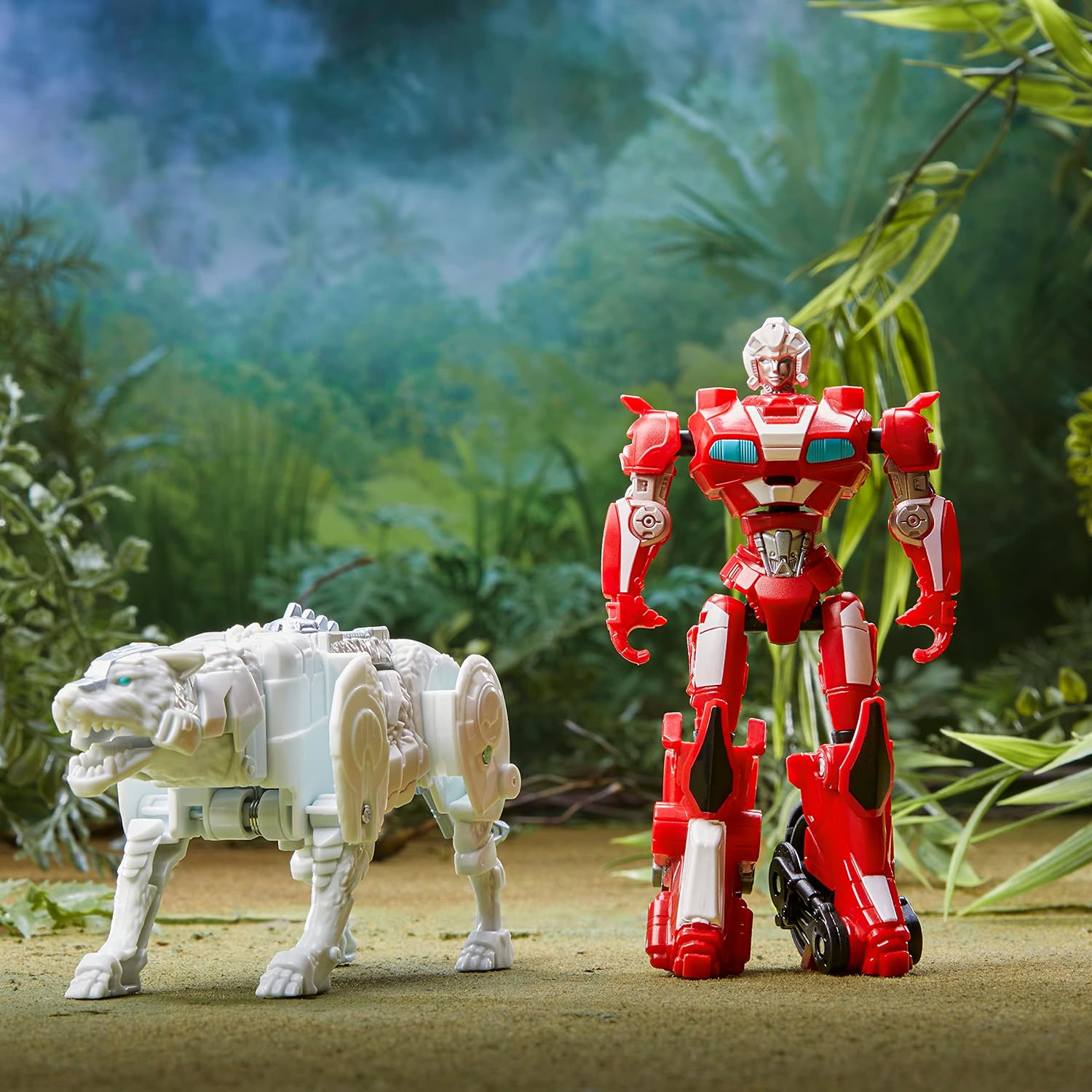 Transformers: Rise of the Beasts Movie, Beast Alliance, Beast Combiners 2-Pack Arcee & Silverfang Toys, Ages 6 and Up, 5-Inch image number 2