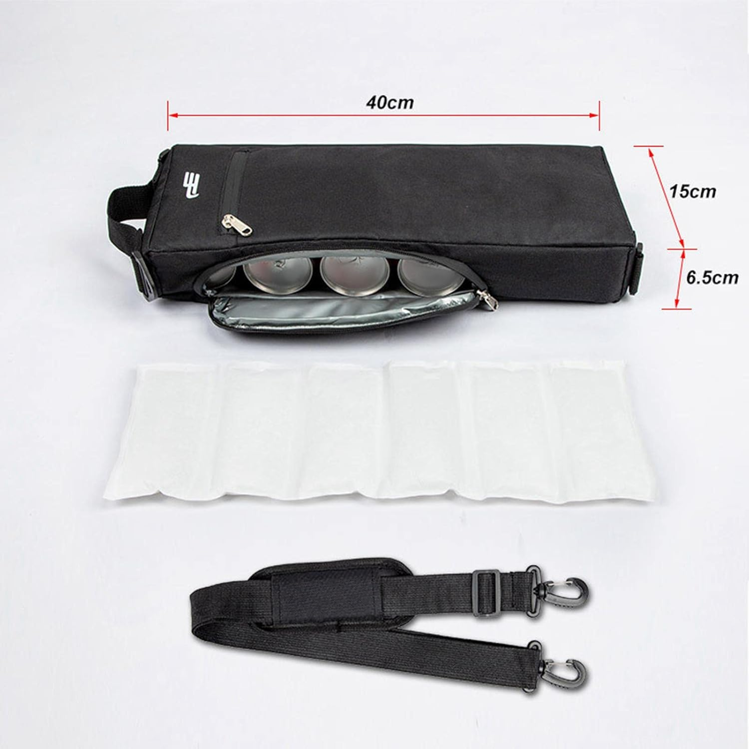 Simhoa Golf Cooler Bag Insulated Cooler with Ice 6 Pack of Cans Beer Sleeve Soft or 2 Bottles Storage Bag for Sports Accessories Men