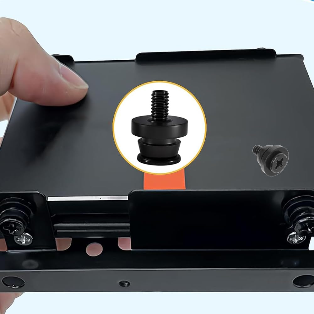 12-Piece Hard Drive Mounting Screws with Rubber Washers, Anti-Vibration Shock Absorbing for HDD/SSD, Computer Case, NAS, Home Server (2.5") image number 4