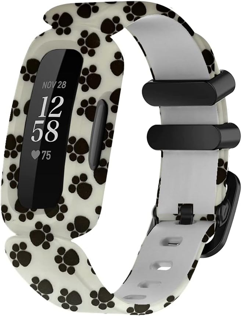 Fitturn Compatible with Fitbit Ace 3 Bands Kids Replacement Silicone Colorful Rubber Adjustable Sport Bands Accessories for Ace 3 Activity Tracker for Kids 6+