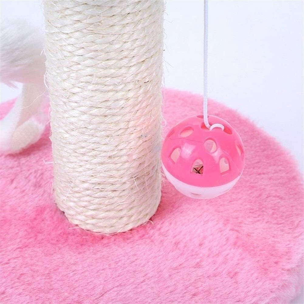 Cute Plush Cat Cat Hammock Climb Shelf Pet Play Toy Scratching Double Hanging Ball Post Climbing Frame Cat Furniture Cat Bed - A2 image number 4