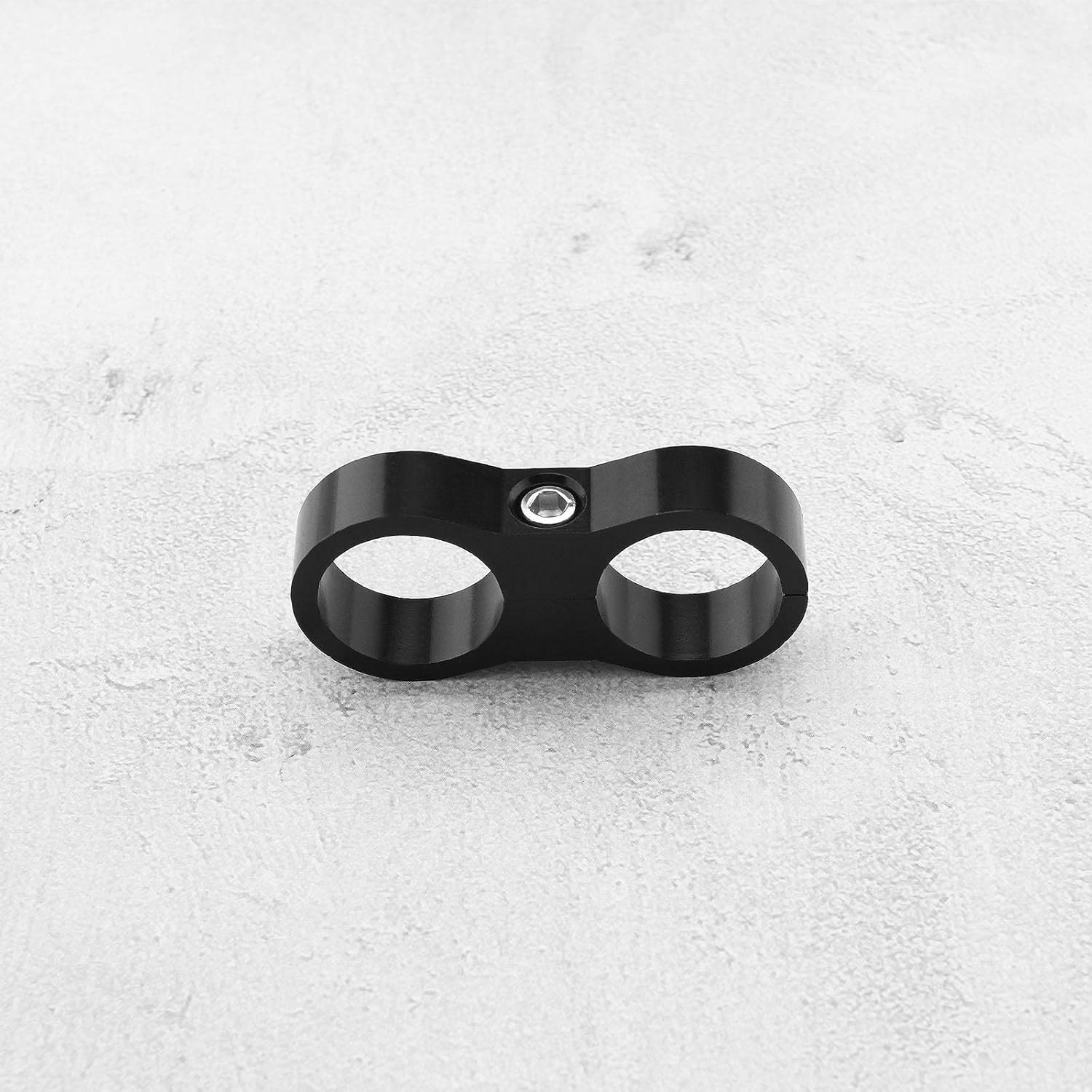 SING F LTD 2PCS AN10 20Mm Hose Separator Clamp Fuel Line Mounting Clamp Divider Hose Fitting Adapter for Fuel Hose Oil/Braking/Gas Pipeline Water Pipe Aluminum Alloy Black image number 6