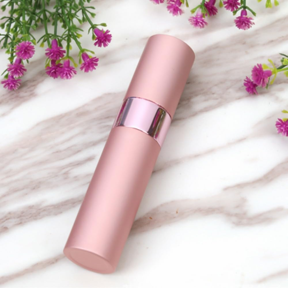 Mini Perfume Atomizer, 2Pcs Perfume Empty Bottles, Perfume Containers for Party and Date, Travel Perfume Refillable Small Bottle for Men and Women 8 ML (Pink and Black) image number 5