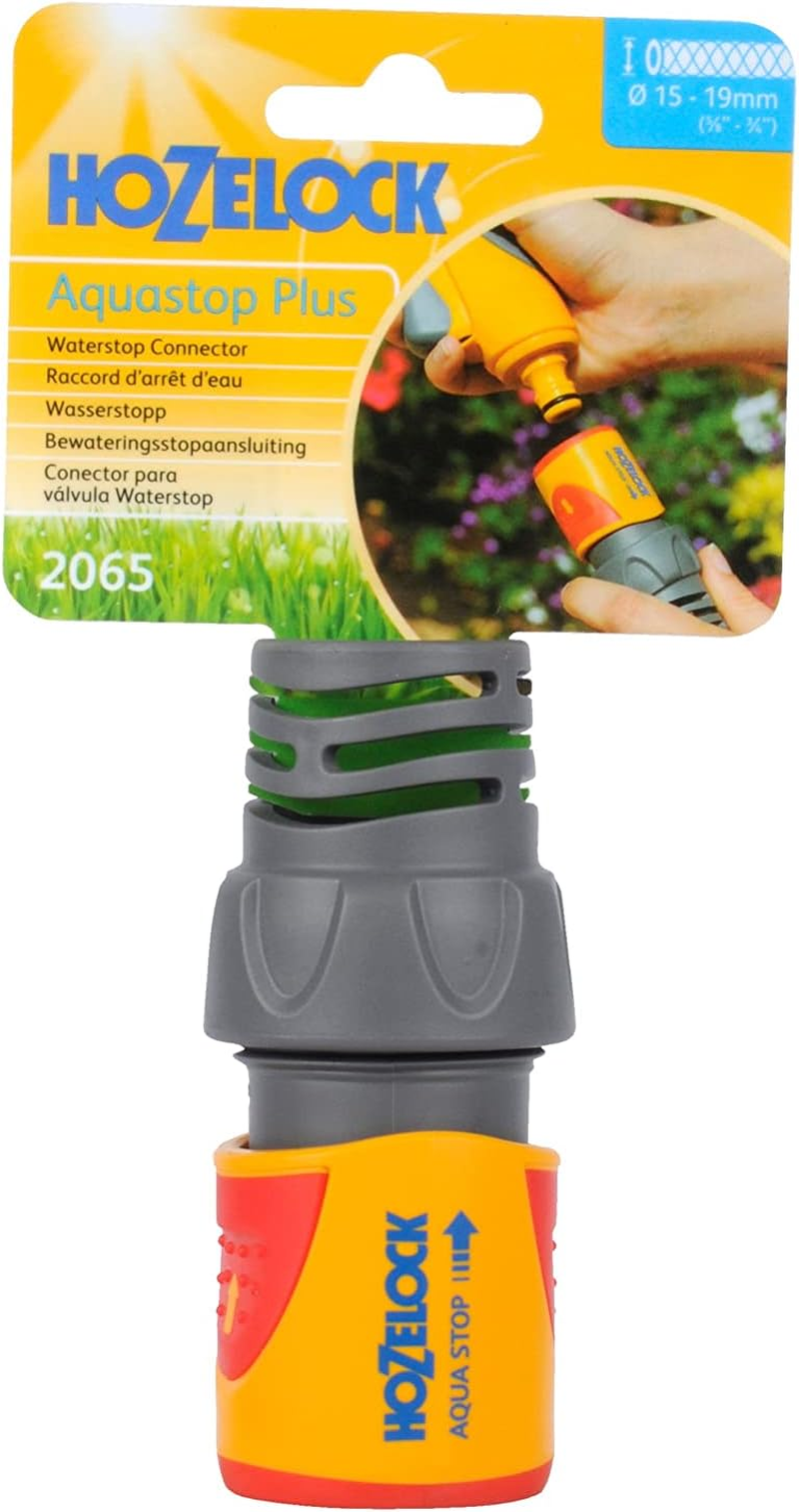 Hozelock Aquastop Connector Plus, 19 Mm Hose Diameter