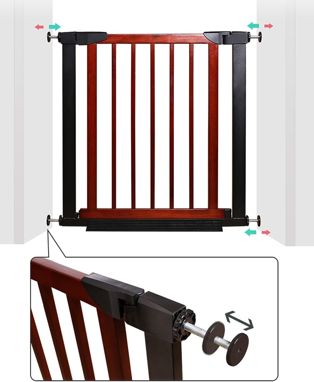 4Pcs Universal Baby Gate Threaded Spindle Rod, M8 (8Mm) Replacement Bolt Part for Baby & Pet Pressure Mounted Safety Gates, Extra Long Baby Tension Gate Extender (Black) - White image number 4