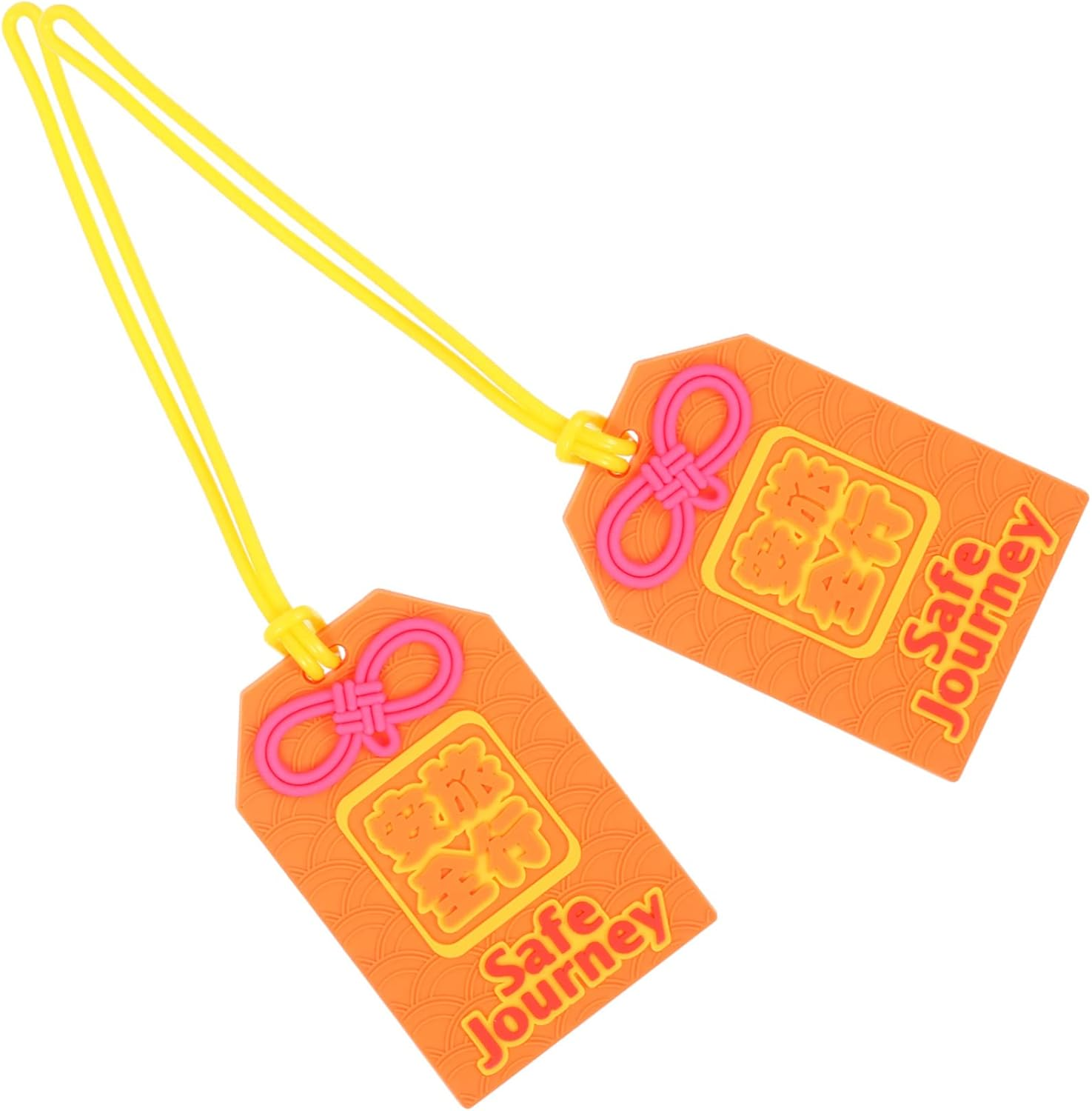 OATIPHO 6Pcs Silicone Luggage Tags Decorative Travel Suitcase Tags Luggage Name Id Card for Outdoor Travel Carry Bags image number 2