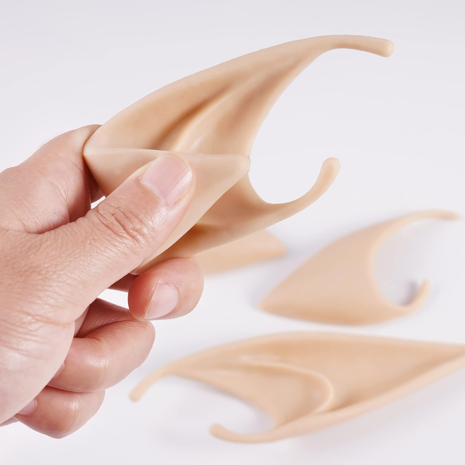 MOSTORY Elf Ears with Headband Woodland Crown Headpiece Fairy Pixie Ears and Green Twigs Circlet Cosplay Costumes for Women - Bronze image number 7