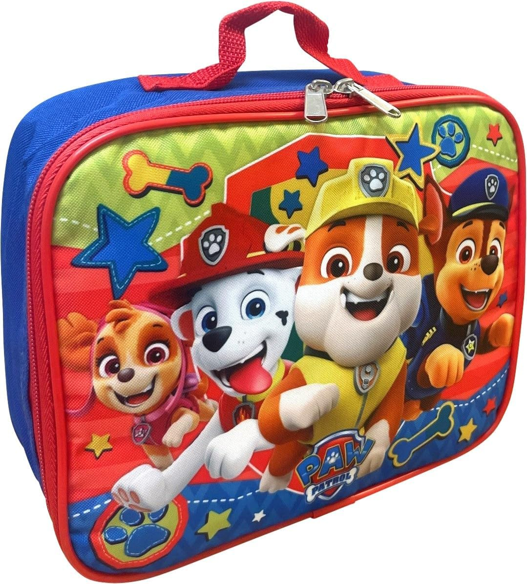 Ruz Kids Licensed School Backpack with Lunch Box Set. Two Piece 15&rdquo; Book Bag and Lunch Box Bundle, Paw Patrol Blue-Red, Large, Paw Patrol image number 6
