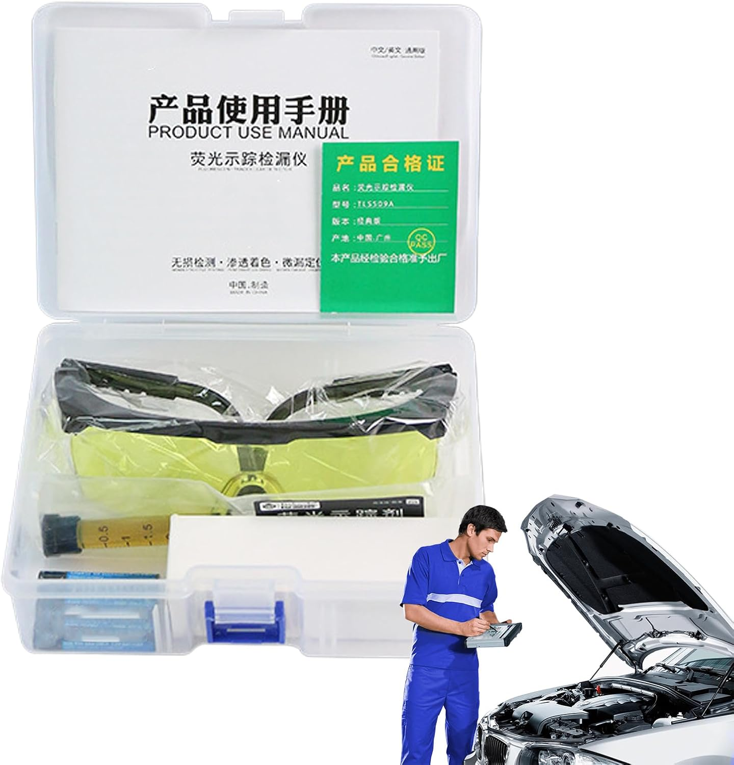 Leak Detector HVAC - Detection Tool for Air Conditioner | Portable Air Conditioner Leak Detector with Glow-In-The-Dark for Home, Automotive, Vehicle image number 4