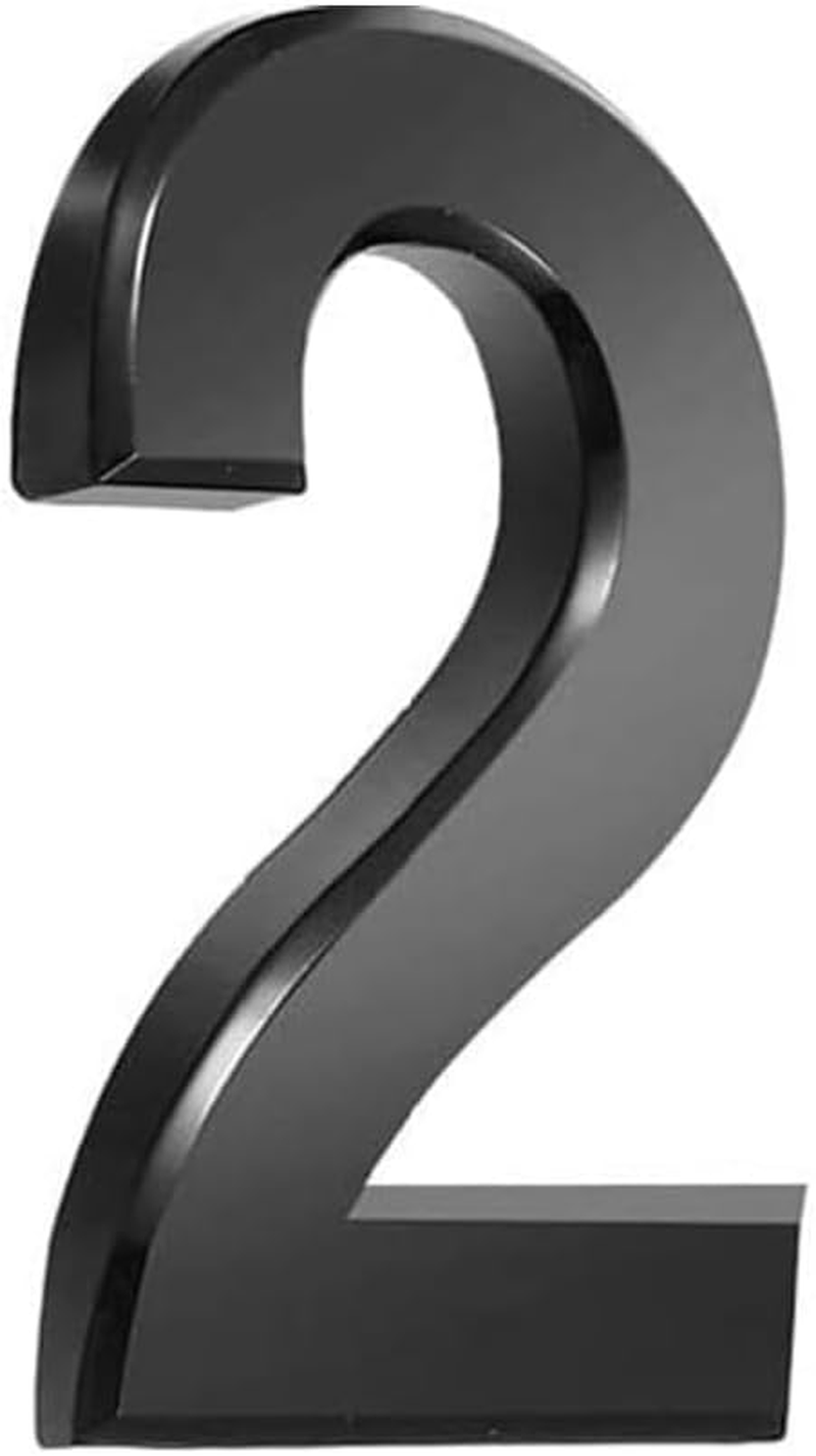 3 Inch Mailbox Numbers Adhesive 3D Number Sticker for Outdoor Indoor Apartment Office Hotel Home Door Plate Address Mail Box Number (Silver-3)