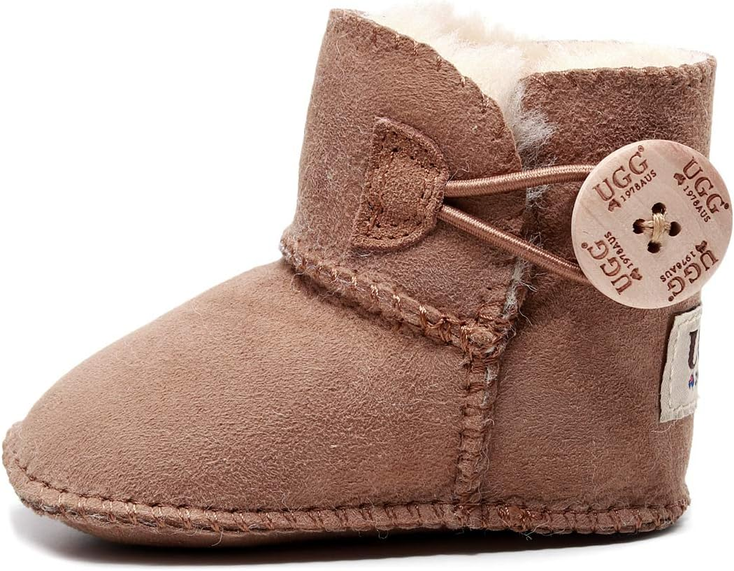 Best Gift Choice UGG Baby Bootie- Premium Australian Sheepskin, Super Warm and Comfort