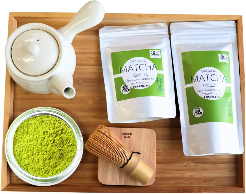 Otsuka Green Tea Co - Organic Classic Matcha Green Tea Powder - Perfect Use for Drink, Matcha Desserts, Cakes, Cookies and Drinks (100G) image number 6
