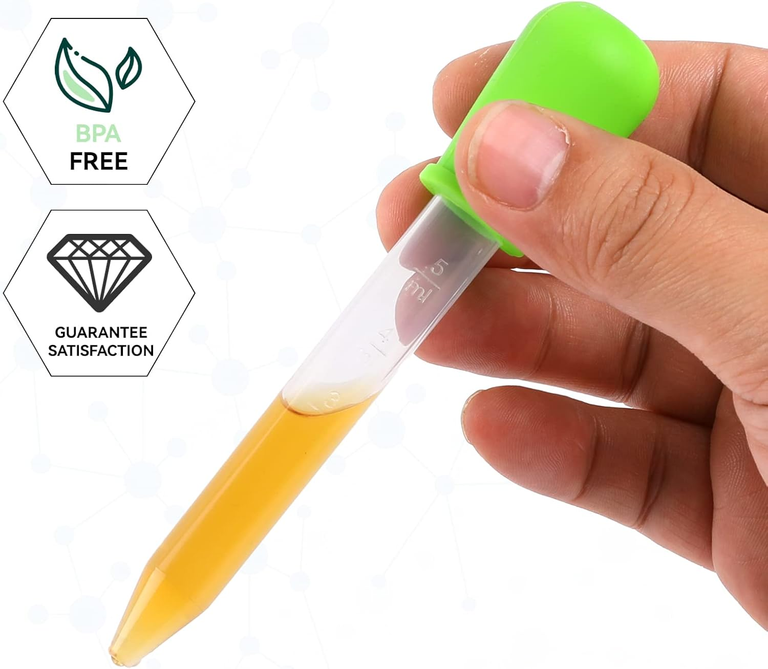 20Pcs Liquid Droppers Silicone 5Ml with a Clean Brush Plastic Pipettes Eye Dropper with Bulb Tip for Candy Mold,Candy Molds Gelatin Maker,Industrial Science and Crafts Projects image number 6