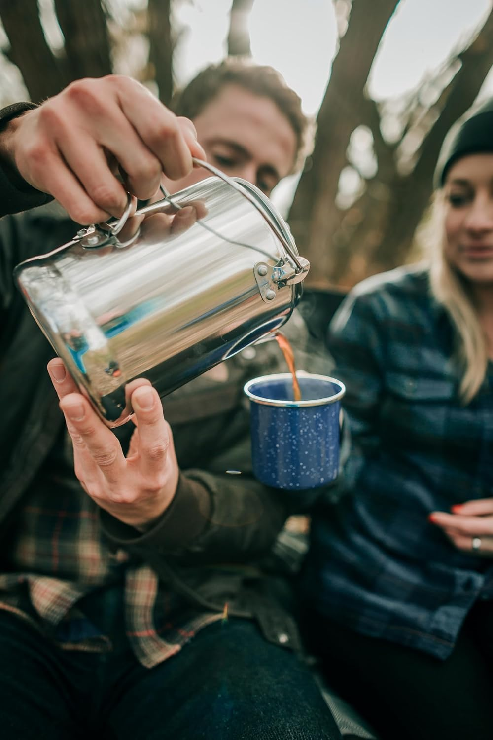 Stansport Camper'S Percolator Coffee Pot 9 Cups (277) Silver