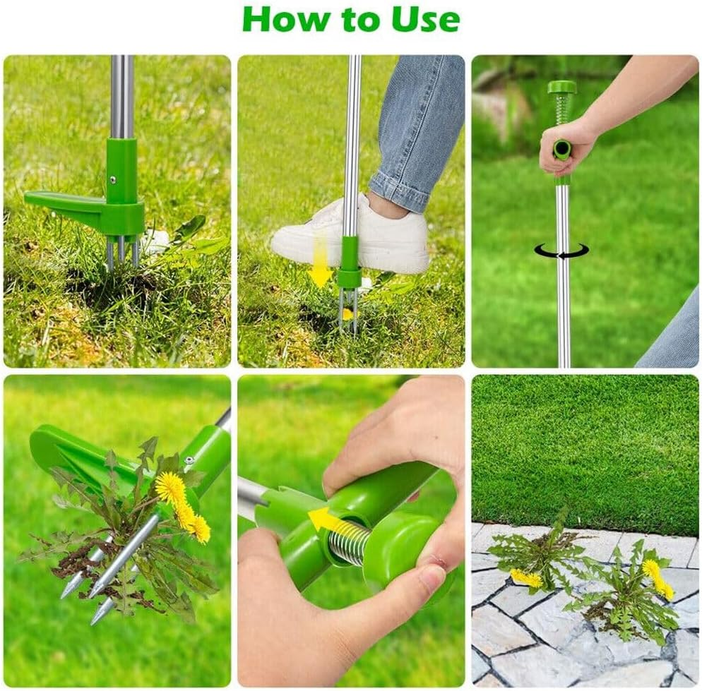 LEDON Weed Puller Weeder Twister Twist Pull Garden Lawn Root Killer Remover Tool Manual Root Remover for Dandelions, Thistles & Garden Weeds image number 1