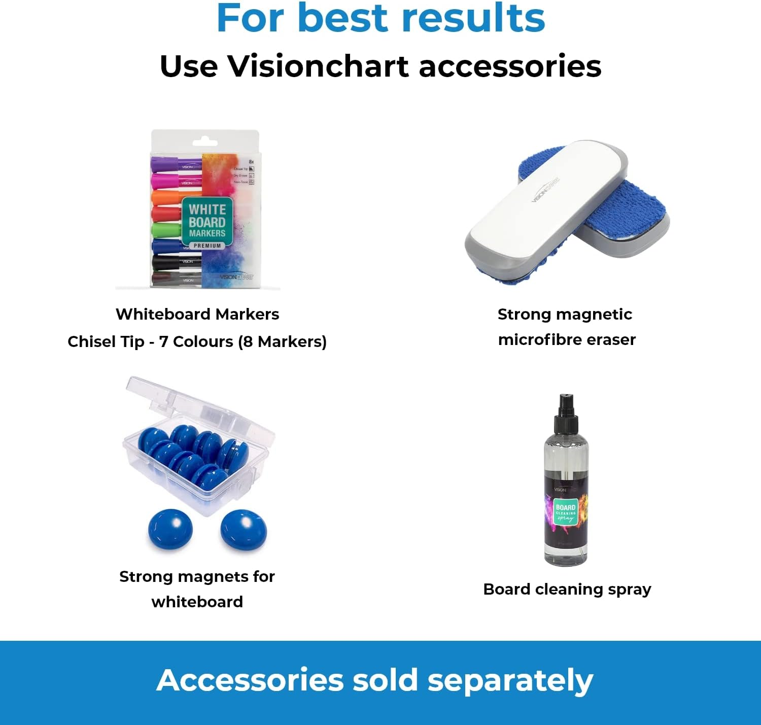 Visionchart Slim Edge Magnetic Whiteboard 1500 Mm X 1200 Mm, Minimalist Frame Whiteboard for Wall with Detachable Aluminium Pen Tray image number 1