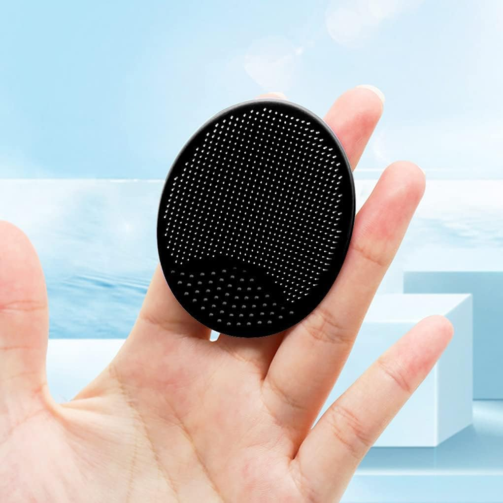 Silicone Facial Cleansing Brush, Soft Face Brush, Blackhead Acne Pore Pad - Face Exfoliator & Deep Cleaning 4 Pack image number 3