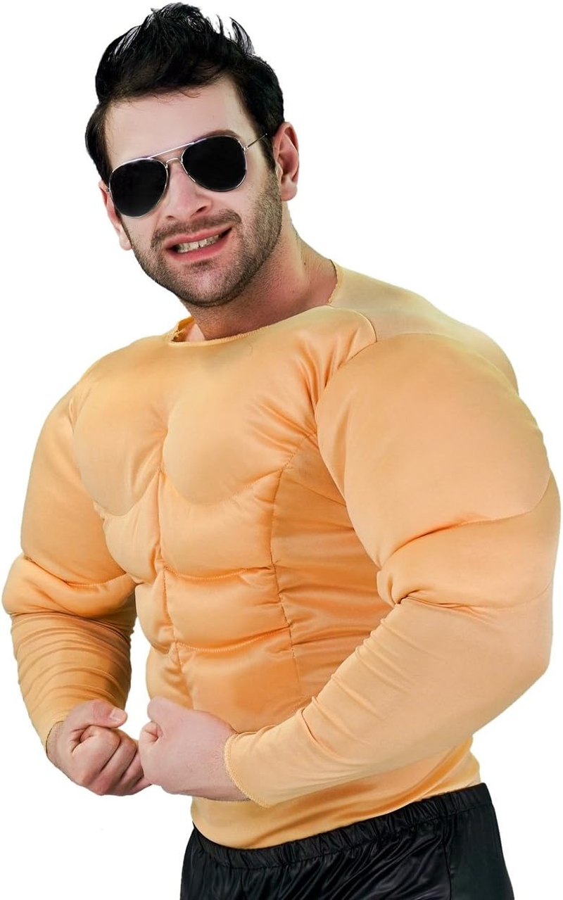 Kalcykizz Flatwhite Man'S Muscle Suit Costumes,Yellow,One Size image number 3