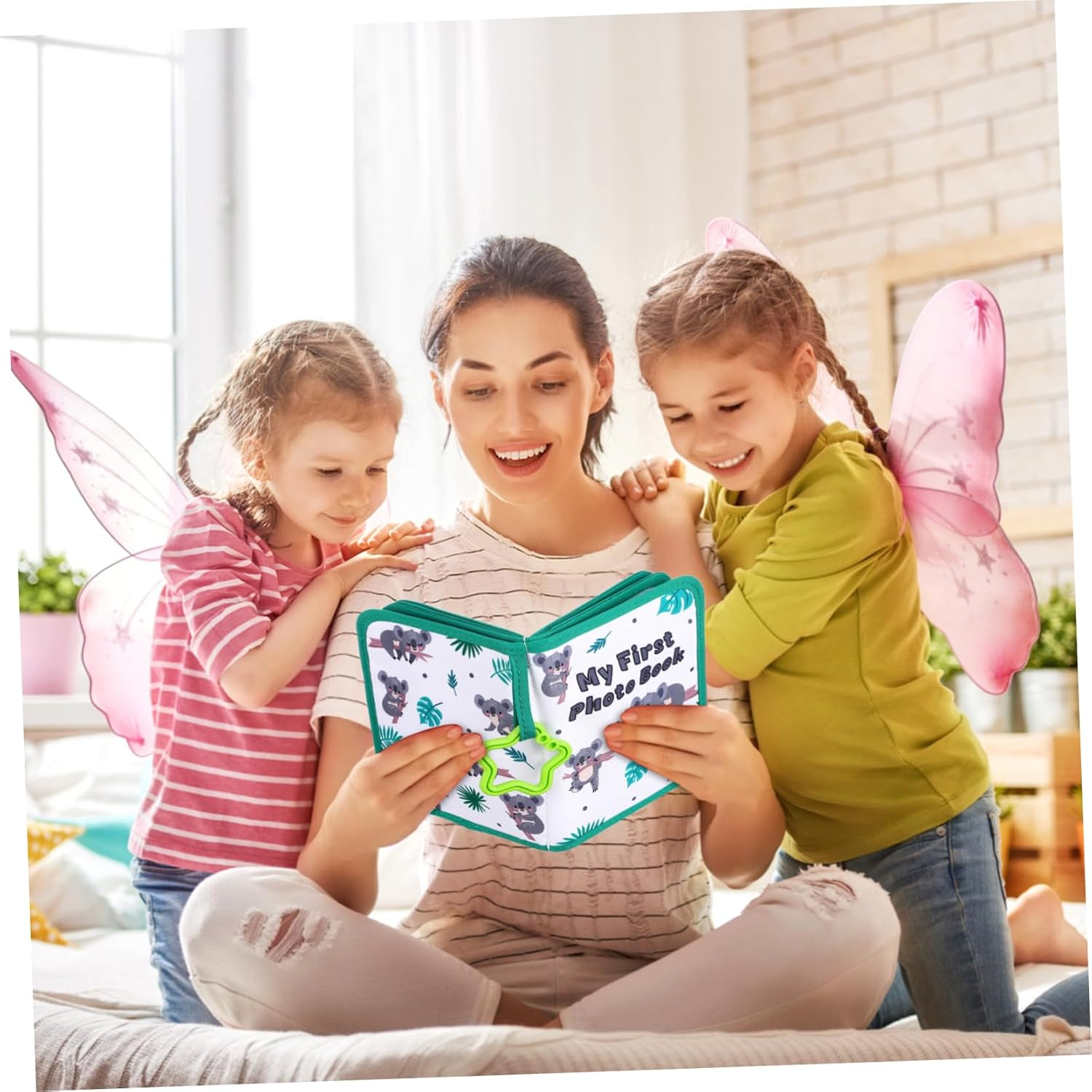 Kisangel Cloth Photo Album Growth Record Book for Boy Girl Soft Design Shower and Memory Keeper for Families