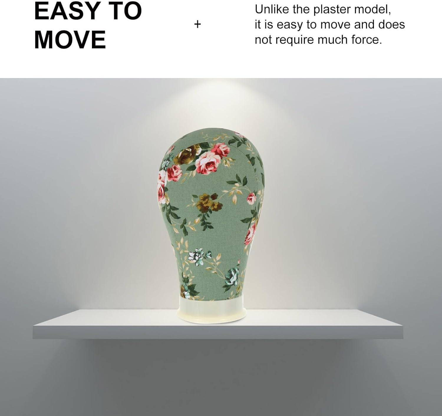 CIMAXIC Canvas Mannequin Head with Stand for Wig Display and Styling Lightweight Art Practice Dummy for Hair Experts Salon and Home Use Includes Pins and Support Bracket for Wig Making And image number 4