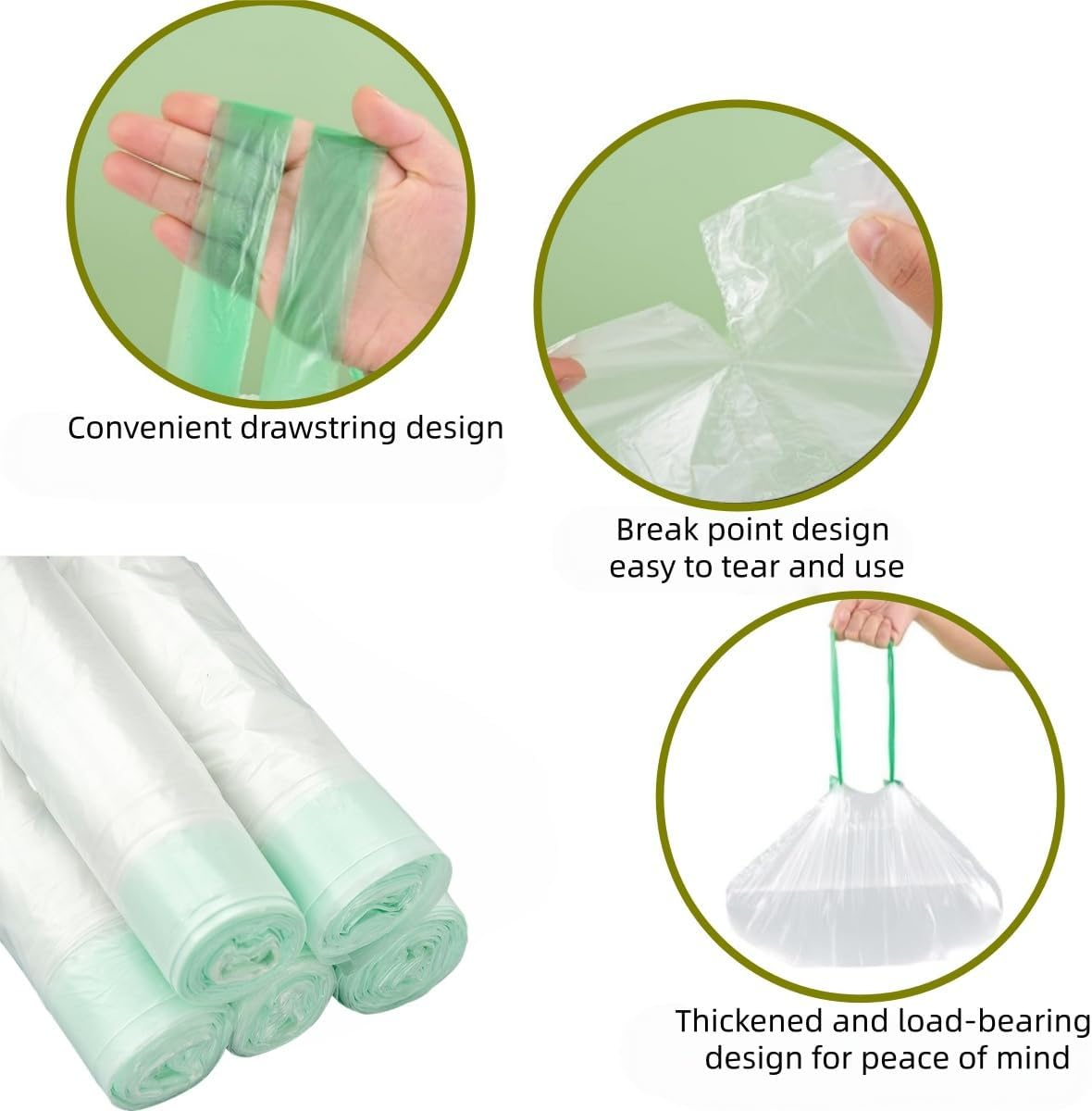 50PCS Toilet Seat Cleaning Bag,Reusable，Suitable for Kids Training Seats, Toddlers, Adults and Outdoor Pets, Bedpans and Outdoor Use(42 X 24Cm) image number 2