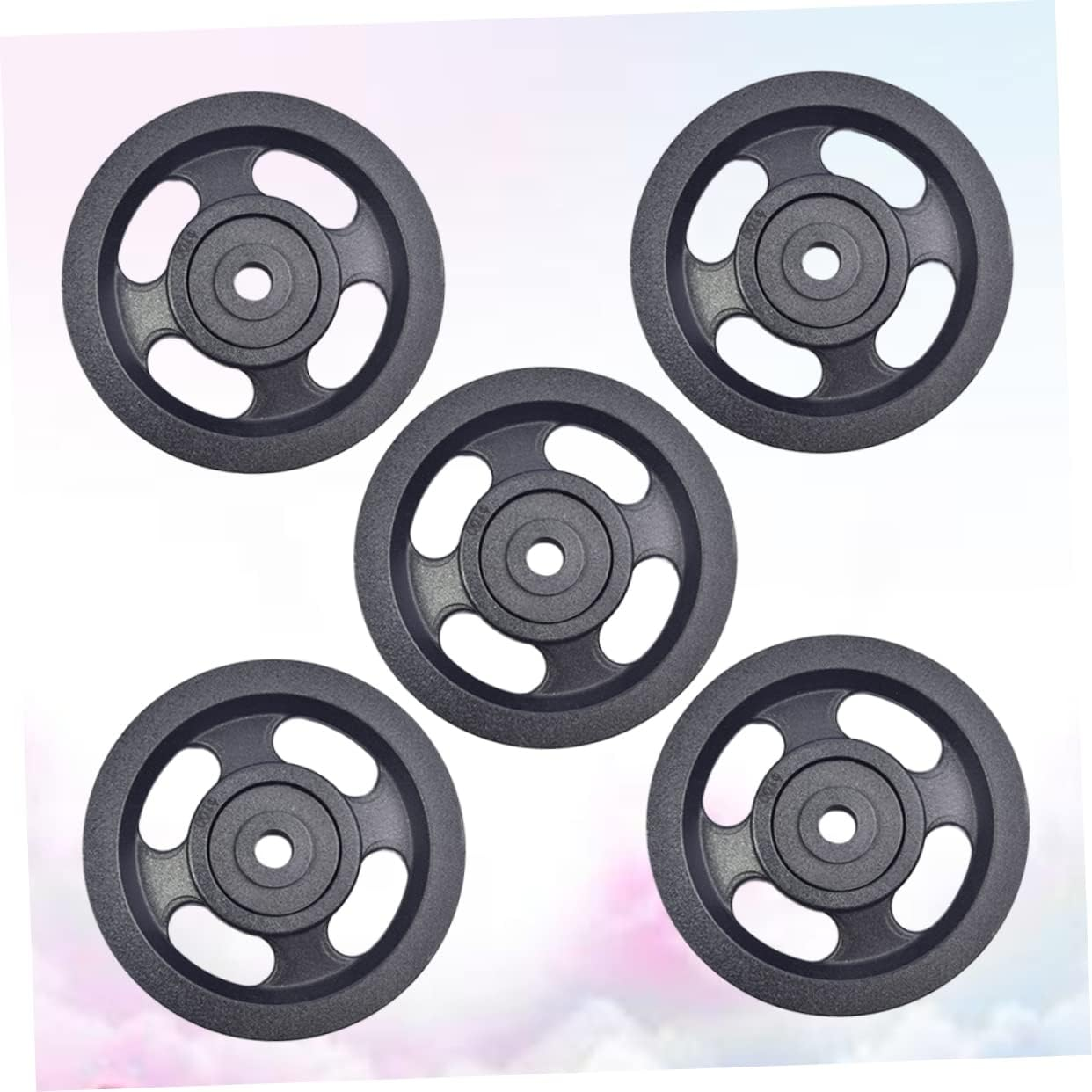 Kisangel Gym Pully Wheel 100Mm Diameter Wearproof Bearing Pulley Replacement Parts 5Pcs for Fitness Equipment Cable System Training and Exercise Machine Accessories image number 6