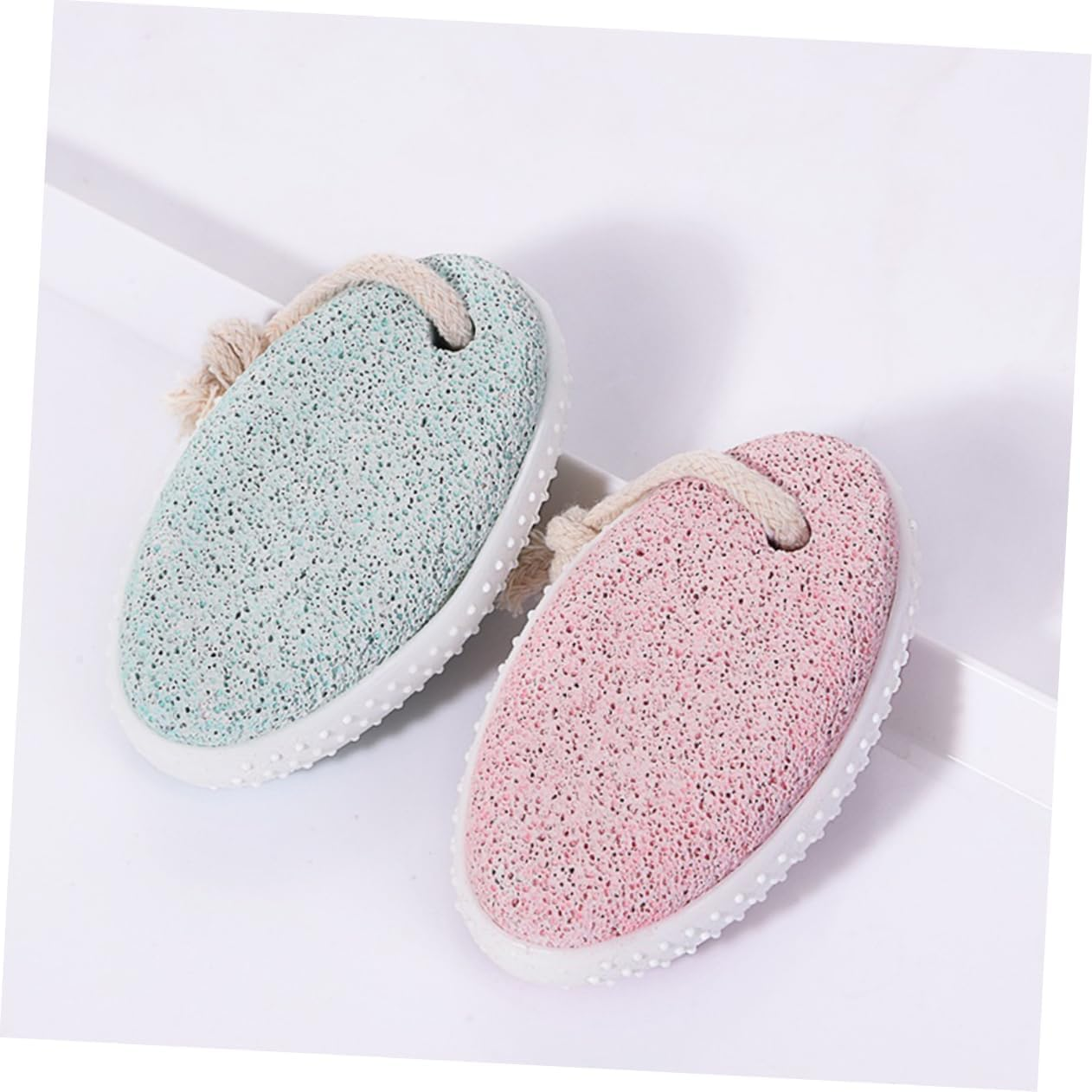 CALLARON Oval Pumice Stone Foot Grinding Stone Dead Skin Remover Foot Care Tool Pink Scandinavian Style Callus Treatment