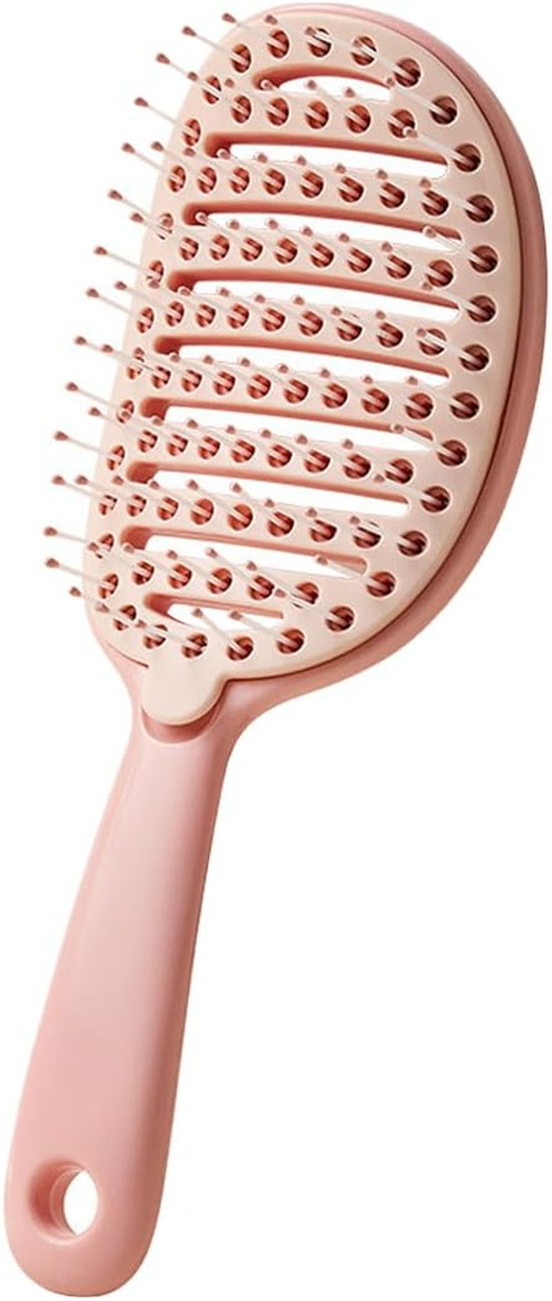 HQRKOTM 1 X Hair Brush, Curl Brush, Bounce Curl Brush, Professional Detangling Brush for All Hair Types, Removable Cleaning Brush, More Shine, Volume, Pink image number 1