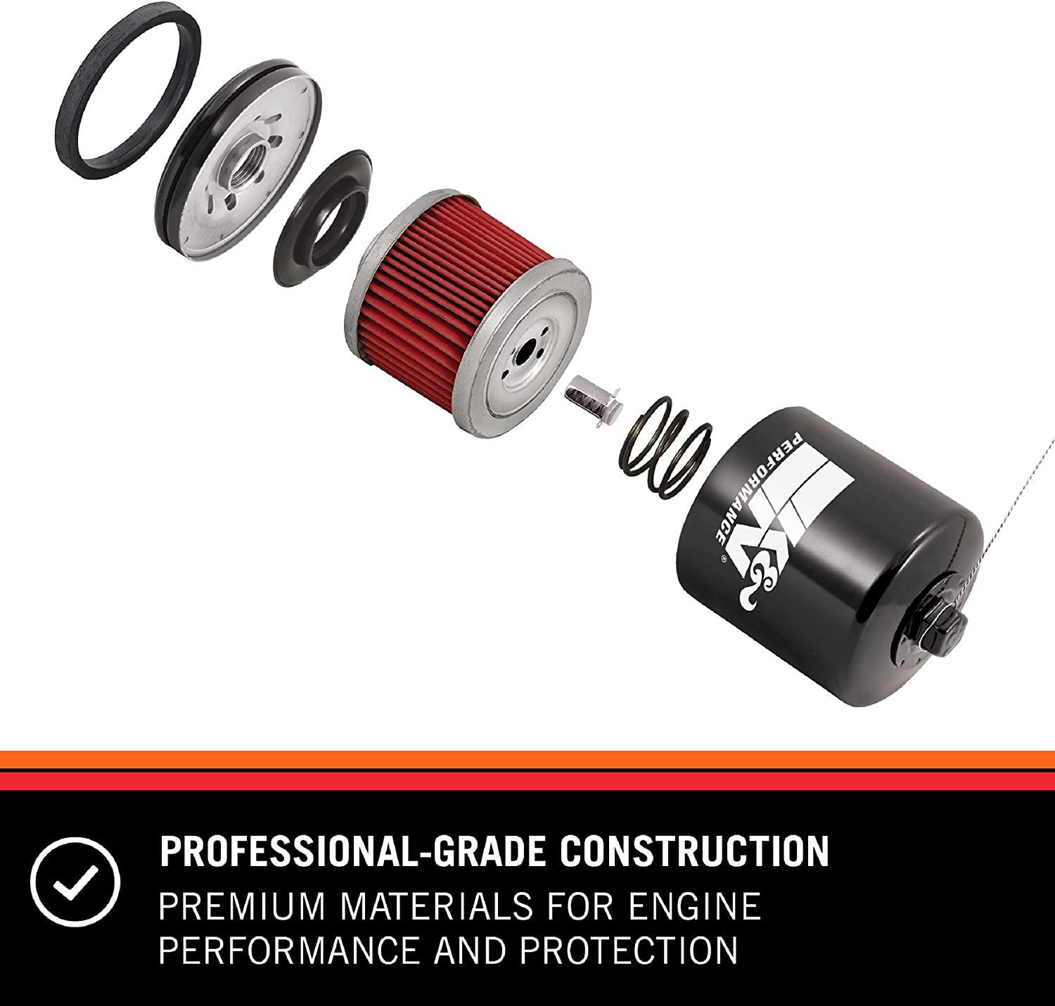 K&N KN-184 Premium Oil Filter for 2015 Gilera Nexus 500 image number 3