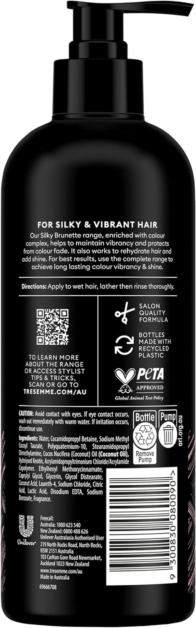 Tresemme Colour Complex Silky Brunette Step No1 Shampoo 500 Ml image number 4