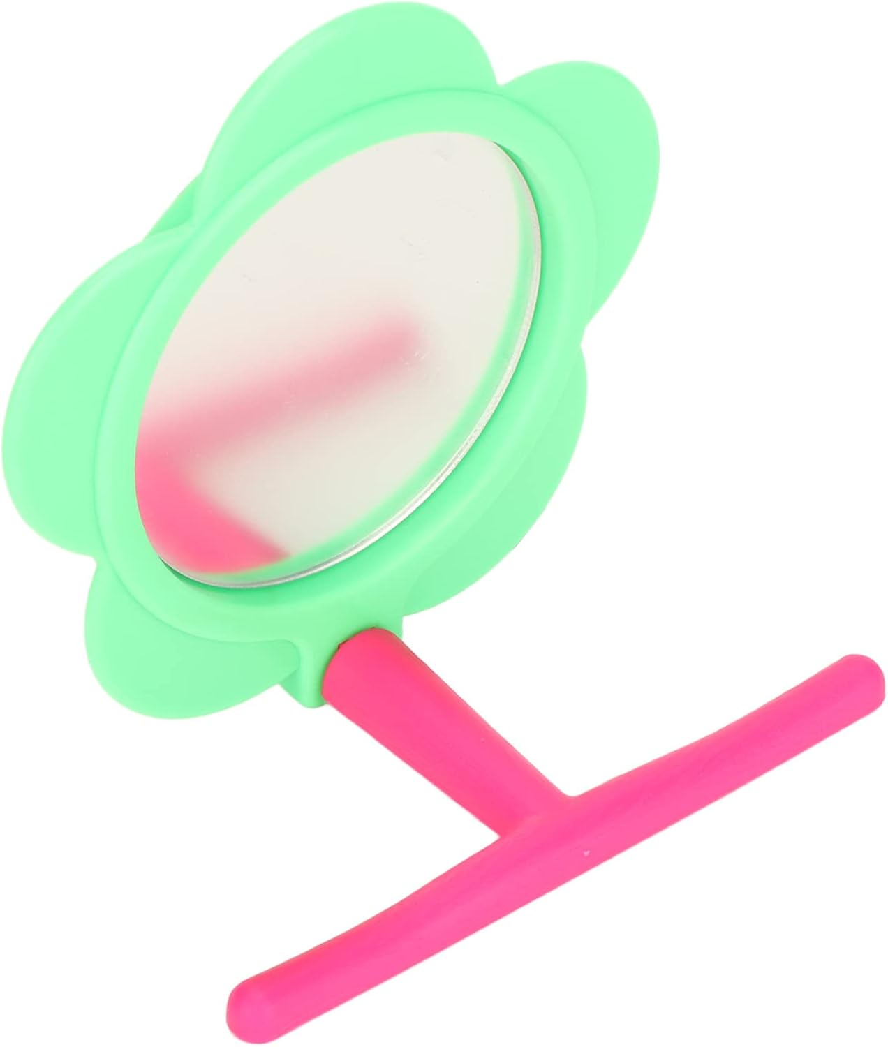 RASTKY Mirror Flower Shape Decorative Plastic Mirror Stand Toy Budgie Lovebird Cockatiel - Pet Supplies/Birds/Toys image number 4